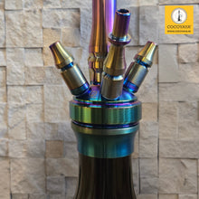 Load image into Gallery viewer, COCOYAYA King Series Greate Hookah Rainbow ( Grey Base )(with bag)