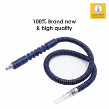 Load image into Gallery viewer, COCOYAYA Long Handle Synthetic Hookah Pipe Blue Black For All Hookah (66 Inches) (Color And Design May Vary )