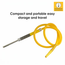 Load image into Gallery viewer, COCOYAYA Silicone Hookah Pipe 74 Inch Long Hose, Flexible Washable for All Hookahs (Yellow Grey)