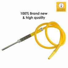 Load image into Gallery viewer, COCOYAYA Silicone Hookah Pipe 74 Inch Long Hose, Flexible Washable for All Hookahs (Yellow Grey)
