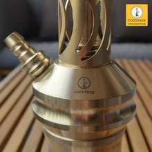 Load image into Gallery viewer, COCOYAYA Jade Series Valeria Hookah Champagne ( Design 9 Orange Base ) With Bag