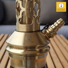 Load image into Gallery viewer, COCOYAYA Jade Series Valeria Hookah Golden ( Design 10 Aqua Base ) With Bag