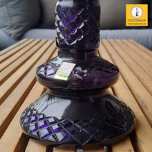 Load image into Gallery viewer, COCOYAYA Jade Series Valeria Hookah Golden ( Design 10 Dark Purple Base ) With Bag