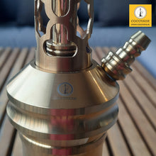 Load image into Gallery viewer, COCOYAYA Jade Series Valeriya Hookah Golden (Design 10 Transparent Base) with Bag