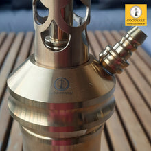 Load image into Gallery viewer, COCOYAYA Jade Series Valeriya Hookah Golden (Design 11 Transparent Base) with Bag