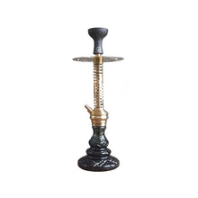 Load image into Gallery viewer, COCOYAYA Jade Series Valeria Hookah Golden (Design 1 Dark Green Base) With Bag