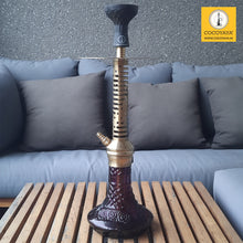 Load image into Gallery viewer, COCOYAYA Jade Series Valeria Hookah Golden ( Design 1 Purple Base ) With Bag