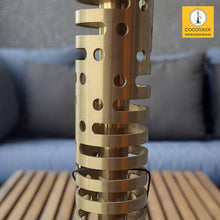 Load image into Gallery viewer, COCOYAYA Jade Series Valeria Hookah Golden ( Design 1 Dark Purple Base ) With Bag