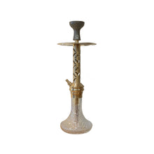 Load image into Gallery viewer, COCOYAYA Jade Series Valeria Hookah Golden (Design 2 Transparent Base) With Bag