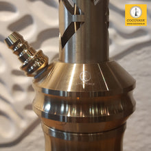 Load image into Gallery viewer, COCOYAYA Jade Series Valeria Hookah Golden (Design 2 Transparent Base) With Bag