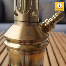 Load image into Gallery viewer, COCOYAYA Jade Series Valeria Hookah Golden (Design 7 Light Green Base) With Bag
