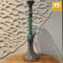Load image into Gallery viewer, COCOYAYA Jade Series Valeria Hookah Rainbow ( Design 12 Grey Base ) With Bag