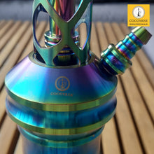 Load image into Gallery viewer, COCOYAYA Jade Series Valeriya Hookah Rainbow (Design 7 Transparent Base) with Bag