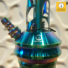 Load image into Gallery viewer, COCOYAYA Jade Series Valeria Hookah Rainbow ( Design 7 Grey Base ) With Bag