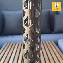 Load image into Gallery viewer, COCOYAYA Jade Series Valeria Hookah Golden ( Design 10 Dark Grey Base ) With Bag
