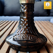 Load image into Gallery viewer, COCOYAYA Jade Series Valeria Hookah Golden ( Design 7 Dark Grey Base ) With Bag