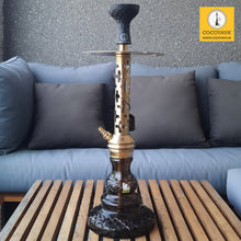 Load image into Gallery viewer, COCOYAYA Jade Series Valeria Hookah Golden (Design 8 Olive Green Base) With Bag