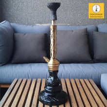 Load image into Gallery viewer, COCOYAYA Jade Series Valeria Hookah Golden (Design 9 Dark Green Base) With Bag