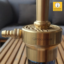 Load image into Gallery viewer, COCOYAYA Jungle Series Leo Hookah Golden (Star Base Blue) With Bag