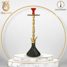 Load image into Gallery viewer, COCOYAYA King Series Dario Hookah Golden (Black Base)(with bag)