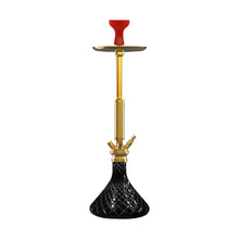 Load image into Gallery viewer, COCOYAYA King Series Marco Hookah Golden (Black Base)(With Bag)