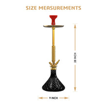 Load image into Gallery viewer, COCOYAYA King Series Marco Hookah Golden (Black Base)(With Bag)
