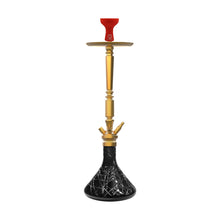 Load image into Gallery viewer, COCOYAYA King Series Rafeo Hookah Golden (Black Base)(with bag)