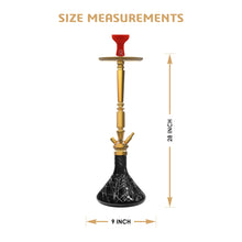 Load image into Gallery viewer, COCOYAYA King Series Rafeo Hookah Golden (Black Base)(with bag)