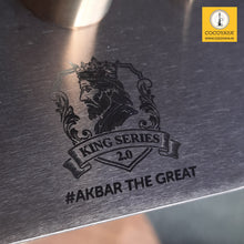 Load image into Gallery viewer, COCOYAYA King Series 2.0 Akbar The Great Hookah Golden (Grey Base) With Bag