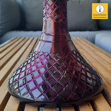 Load image into Gallery viewer, COCOYAYA King Series 2.0 Chandragupta Maurya Hookah Golden (Dark Purple Base) With Bag