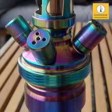 Load image into Gallery viewer, COCOYAYA King Series 2.0 Jahangir Aiam Hookah Rainbow (Dark Grey Base) With Bag