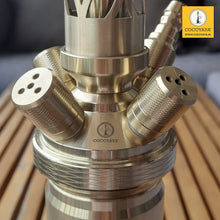 Load image into Gallery viewer, COCOYAYA King Series 2.0 Raja Raj Hookah Champagne ( Dark Green Base)