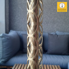 Load image into Gallery viewer, COCOYAYA King Series 2.0 Raja Raj Hookah Golden (Dark Green Base) With Bag