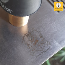 Load image into Gallery viewer, COCOYAYA King Series 2.0 Sher Shah Hookah Golden (Amber Base) With Bag