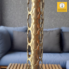 Load image into Gallery viewer, COCOYAYA King Series 2.0 Sher Shah Hookah Golden ( Transparent Base) With Bag
