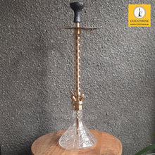 Load image into Gallery viewer, COCOYAYA King Series 2.0 Tughlaq Shah Hookah Golden (With Bag)