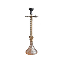 Load image into Gallery viewer, COCOYAYA King Series 2.0 Tughlaq Shah Hookah Golden (Peach Base) With Bag