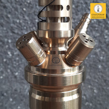 Load image into Gallery viewer, COCOYAYA King Series 2.0 Vikram Aditya Hookah Golden (With Bag)