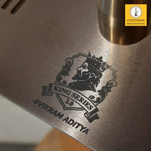 Load image into Gallery viewer, COCOYAYA King Series 2.0 Vikram Aditya Hookah Golden (Grey Base) With Bag