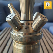 Load image into Gallery viewer, COCOYAYA King Series Dario Hookah Golden ( Dark Grey Base ) With Bag