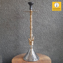 Load image into Gallery viewer, COCOYAYA King Series Kaldor Hookah Golden (Cut Glass Base) With Bag