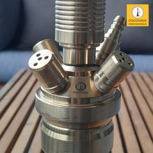 Load image into Gallery viewer, COCOYAYA King Series Marco Hookah Golden ( Dark Grey Base) With Bag