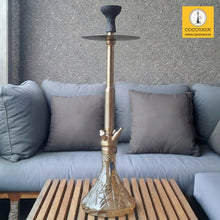 Load image into Gallery viewer, COCOYAYA King Series Marco Hookah Golden ( Orange Base) With Bag