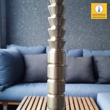 Load image into Gallery viewer, COCOYAYA King Series Tanner Hookah Golden (Dark Aqua Green Base) With Bag