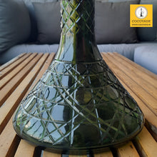 Load image into Gallery viewer, COCOYAYA King Series Zane Hookah Golden (Dark Green Base) with Bag