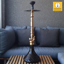 Load image into Gallery viewer, COCOYAYA King Series Zane Hookah Golden (Olive Green Base) with Bag