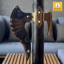 Load image into Gallery viewer, COCOYAYA Knuckler Hookah Black Golden (Dark Green Base) With Bag Design 2