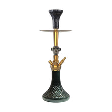 Load image into Gallery viewer, COCOYAYA Moksha Series Lazlo Hookah Golden (Black Base)(with bag)