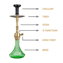 Load image into Gallery viewer, COCOYAYA Jade Series Hookah Tokyo Golden (Light Green Base)(with bag)