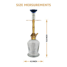 Load image into Gallery viewer, COCOYAYA Conquer Series Lobo Hookah Golden ( Transparent Base )(with bag)